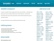 Tablet Screenshot of bizniszelek.hu